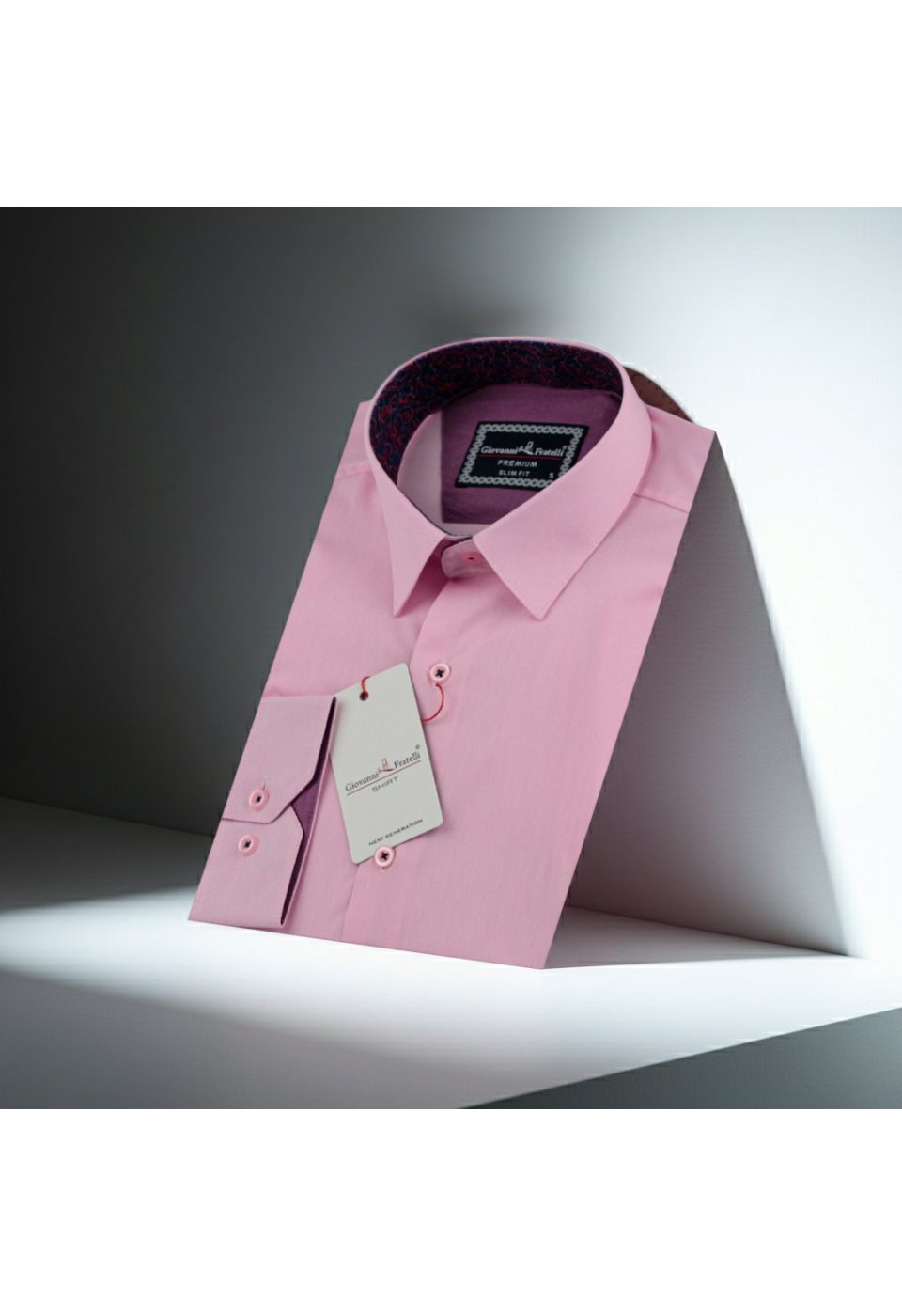 Slim Fit Uzun Kol Düz Renk Erkek Gömlek 3GMK310179001 - Giovanni Fratelli