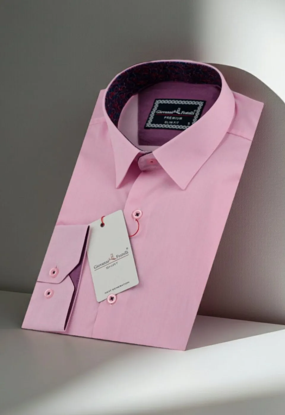 Slim Fit Uzun Kol Düz Renk Erkek Gömlek 3GMK310179001