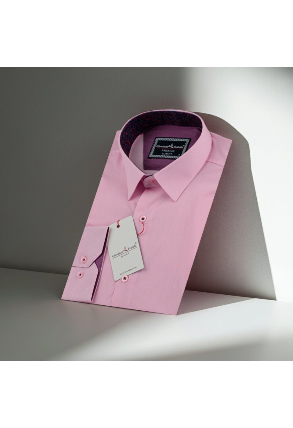 Slim Fit Uzun Kol Düz Renk Erkek Gömlek 3GMK310179001 - Giovanni Fratelli