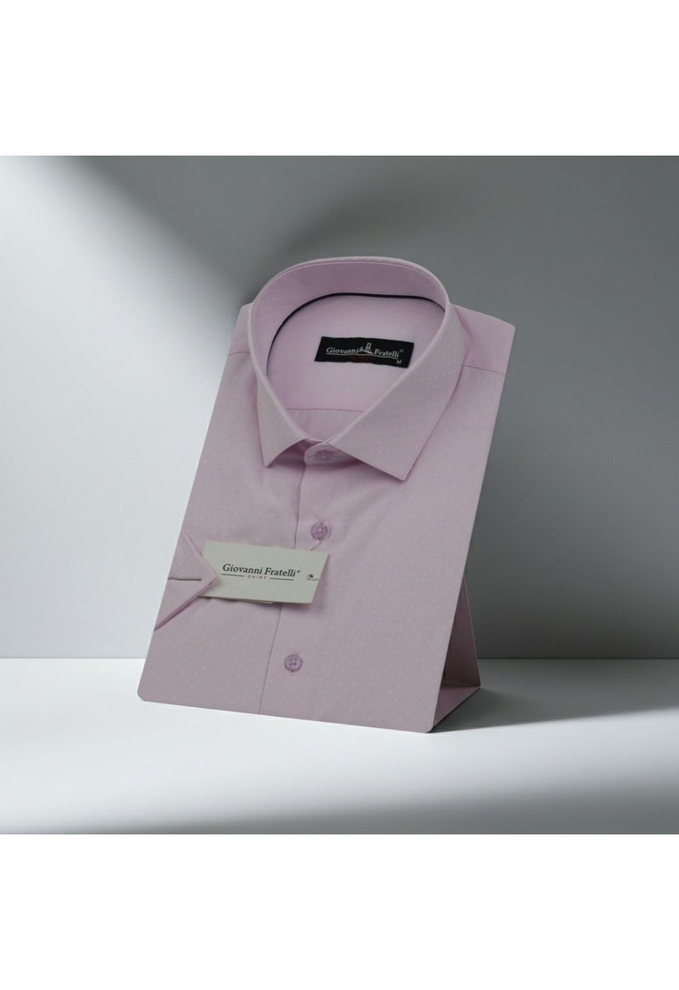 0183 CR K JKR 010 Slim Fit Kısa Kol Armürlü Jakar Erkek Gömlek 3GMK320183010 - Giovanni Fratelli