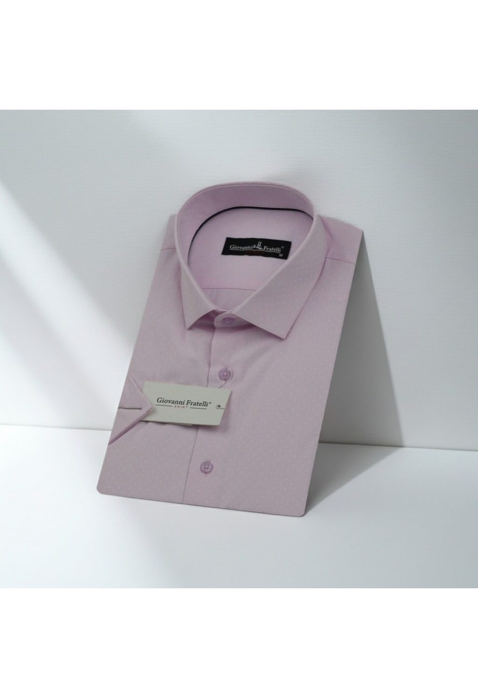 0183 CR K JKR 010 Slim Fit Kısa Kol Armürlü Jakar Erkek Gömlek 3GMK320183010 - Giovanni Fratelli