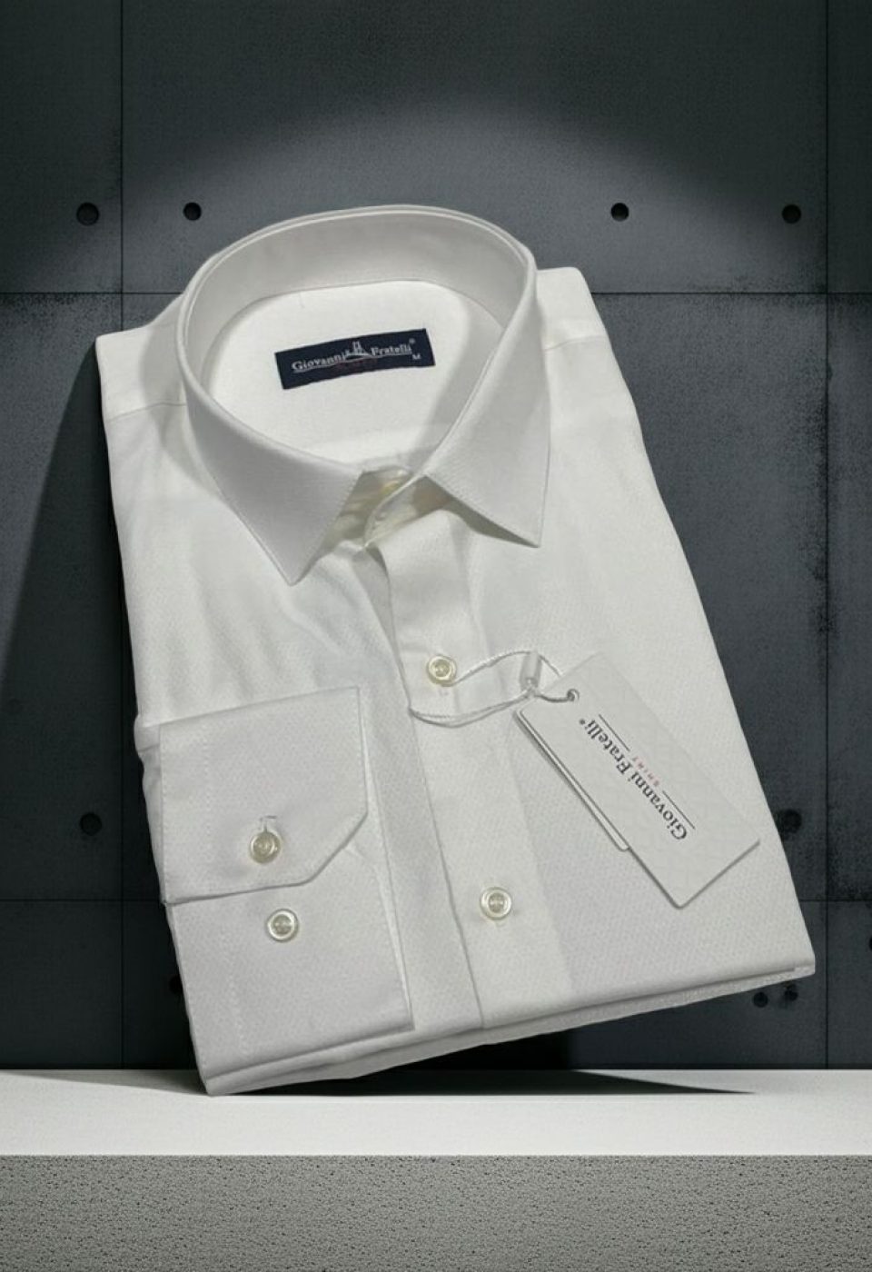 Slim Fit Uzun Kol Desenli Armürlü Jakar Erkek Gömlek 3GMK320203002 - Giovanni Fratelli