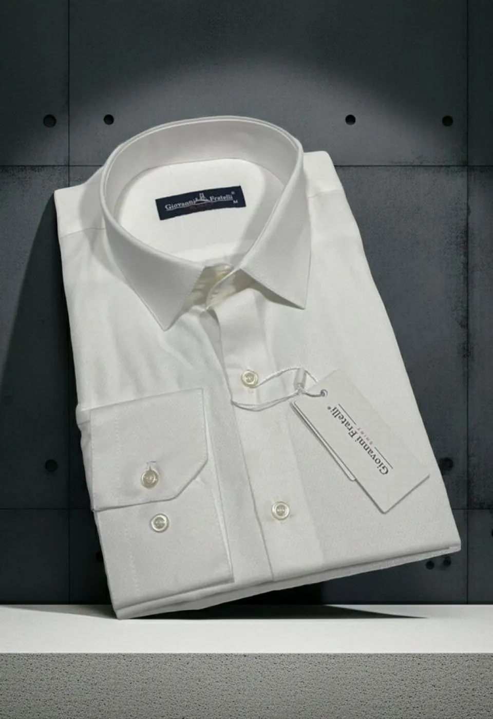 Slim Fit Uzun Kol Desenli Armürlü Jakar Erkek Gömlek 3GMK320203002 - Giovanni Fratelli