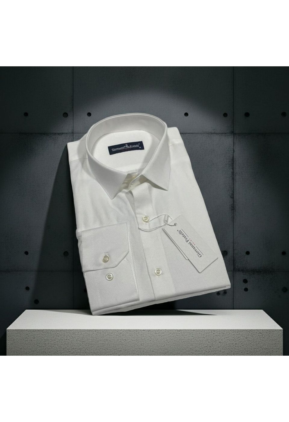 Slim Fit Uzun Kol Desenli Armürlü Jakar Erkek Gömlek 3GMK320203002 - Giovanni Fratelli