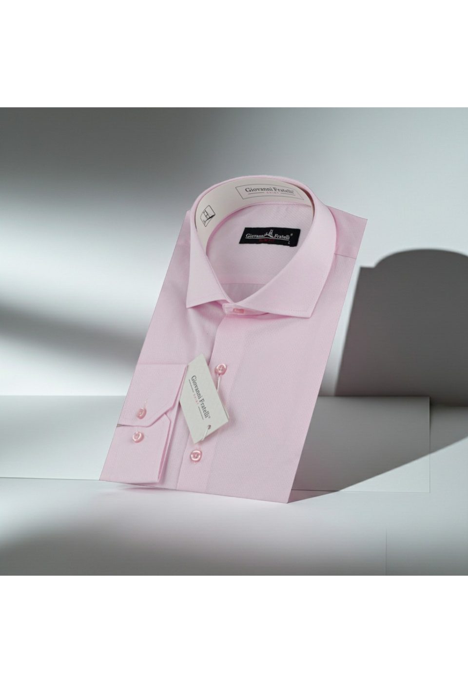 Slim Fit Uzun Kol Desenli İtalyan Yaka Jakar Erkek Gömlek 3GMK320204005 - Giovanni Fratelli