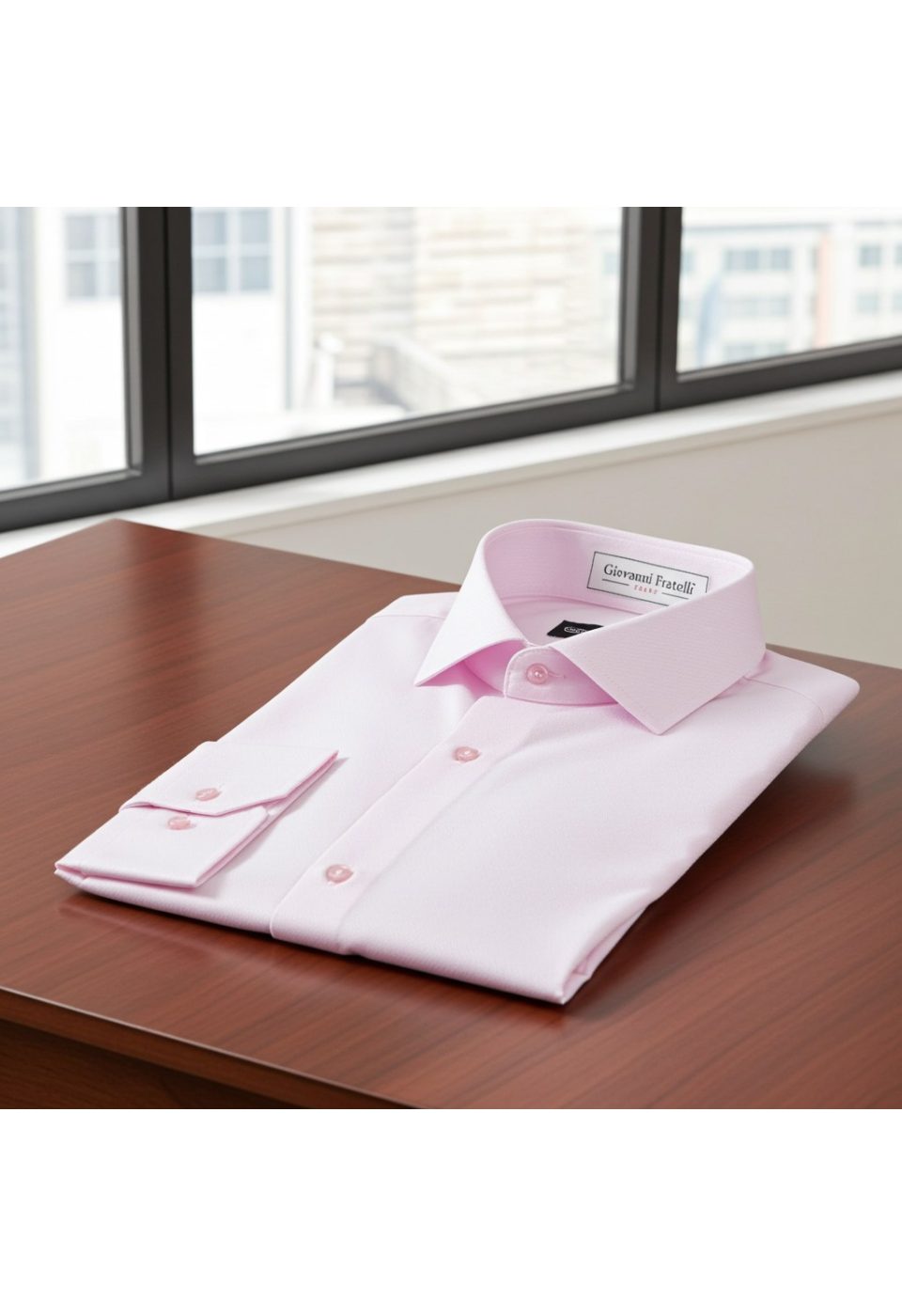 Slim Fit Uzun Kol Desenli İtalyan Yaka Jakar Erkek Gömlek 3GMK320204005 - Giovanni Fratelli