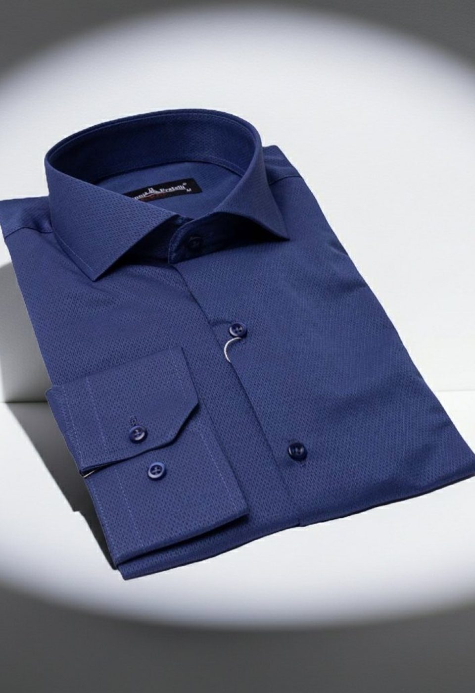 Slim Fit Uzun Kol Desenli İtalyan Yaka Jakar Erkek Gömlek 3GMK320204007 Slim Fit Uzun Kol Desenli İtalyan Yaka Jakar Erkek Gömlek 3GMK320204007