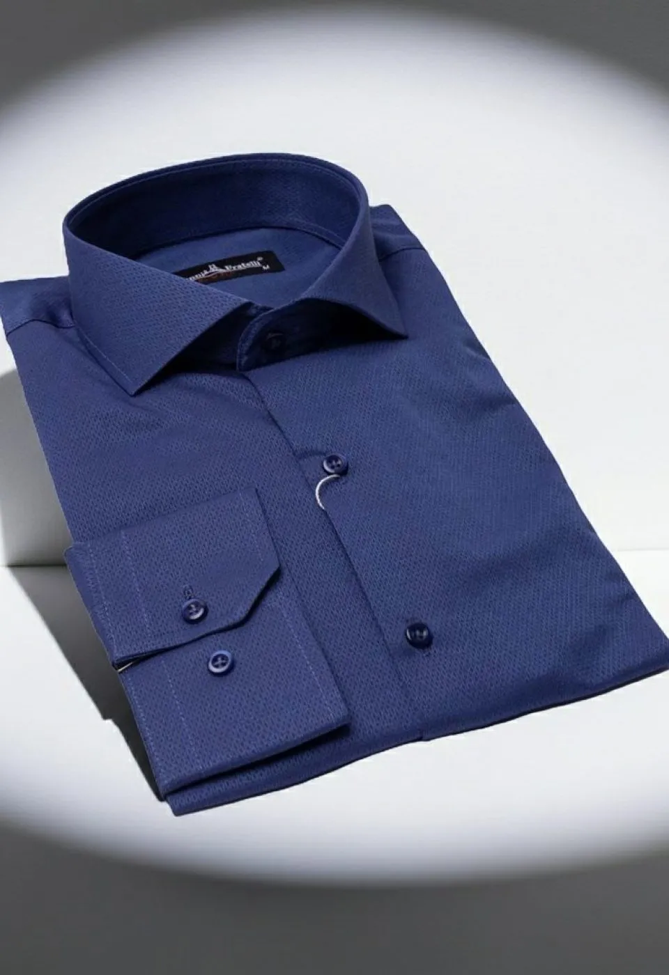 Slim Fit Uzun Kol Desenli İtalyan Yaka Jakar Erkek Gömlek 3GMK320204007 Slim Fit Uzun Kol Desenli İtalyan Yaka Jakar Erkek Gömlek 3GMK320204007