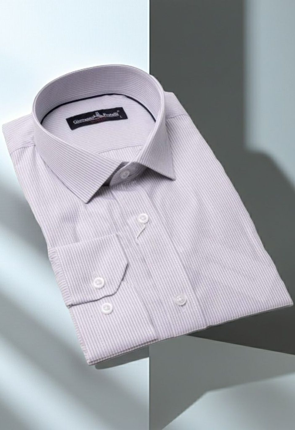 Slim Fit Uzun Kol Çizgili Erkek Gömlek 3GMK310235003