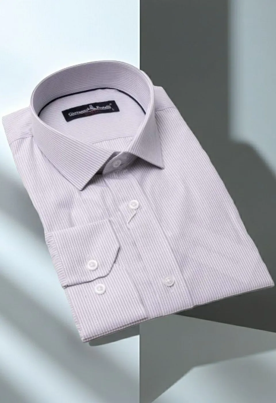 Slim Fit Uzun Kol Çizgili Erkek Gömlek 3GMK310235003