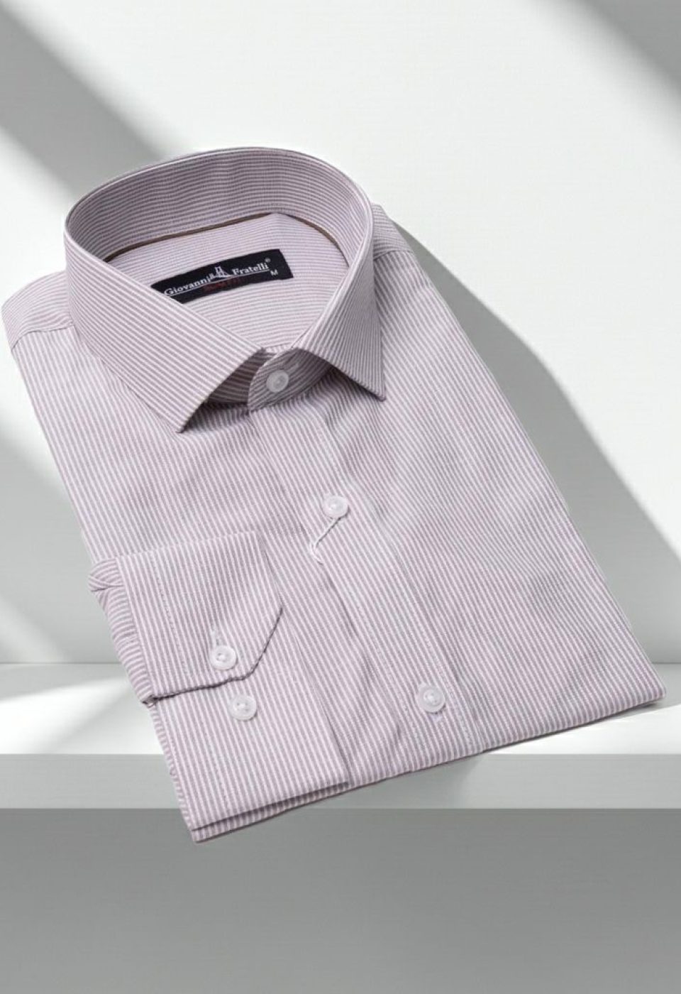 Slim Fit Uzun Kol Çizgili Erkek Gömlek 3GMK310235005