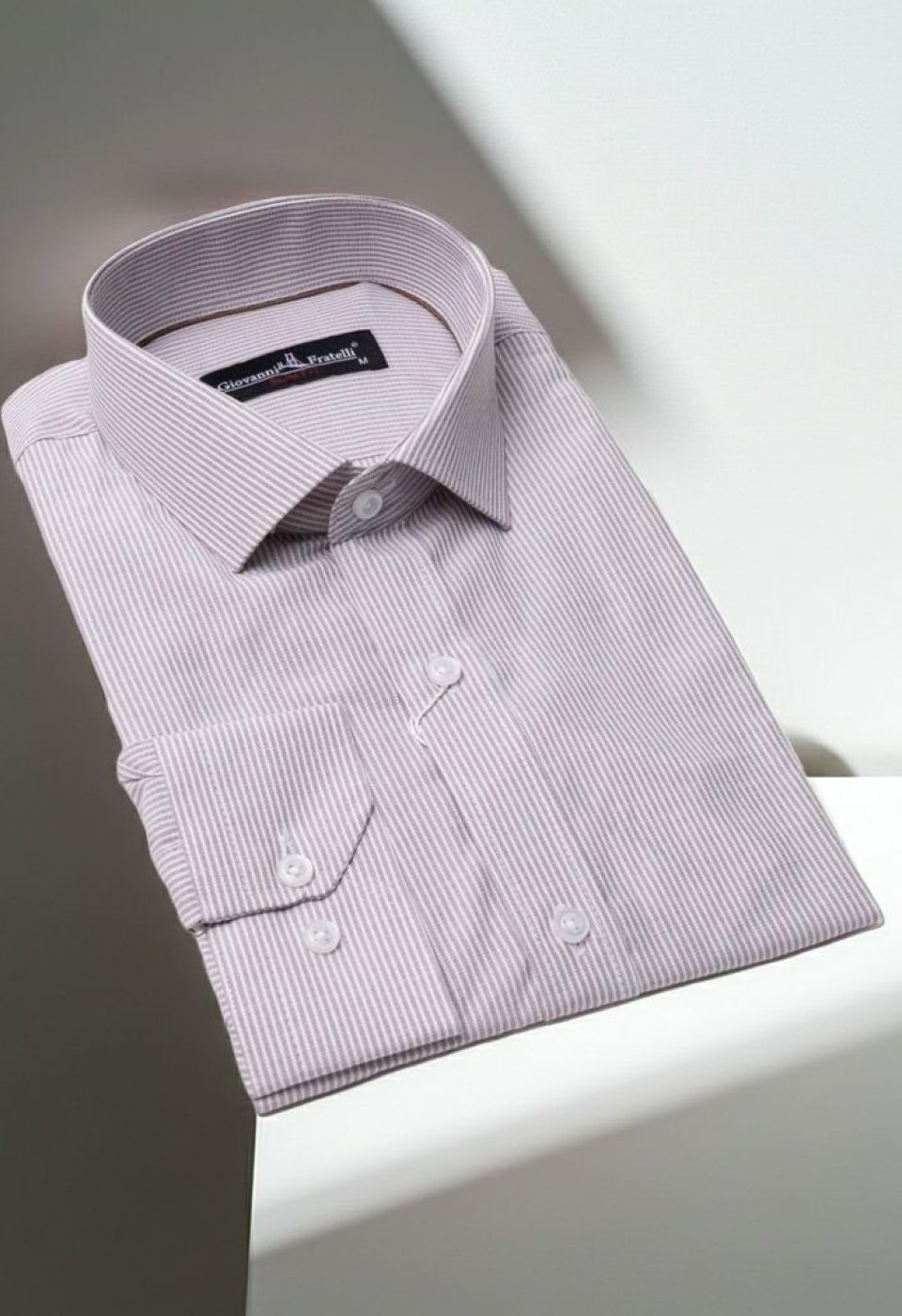 Slim Fit Uzun Kol Çizgili Erkek Gömlek 3GMK310235005