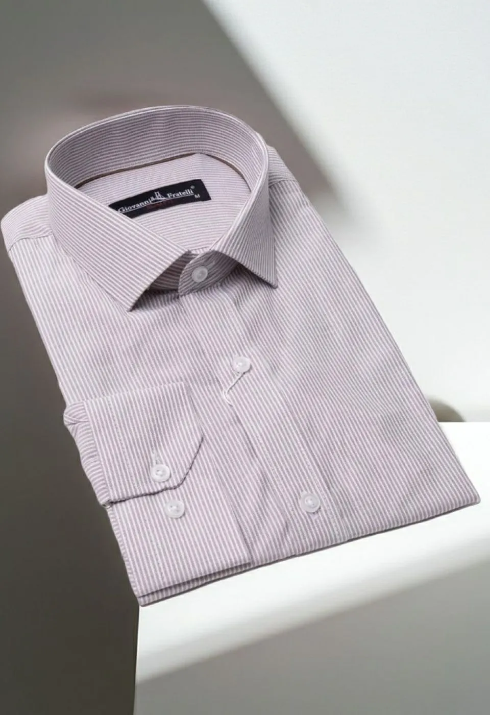 Slim Fit Uzun Kol Çizgili Erkek Gömlek 3GMK310235005