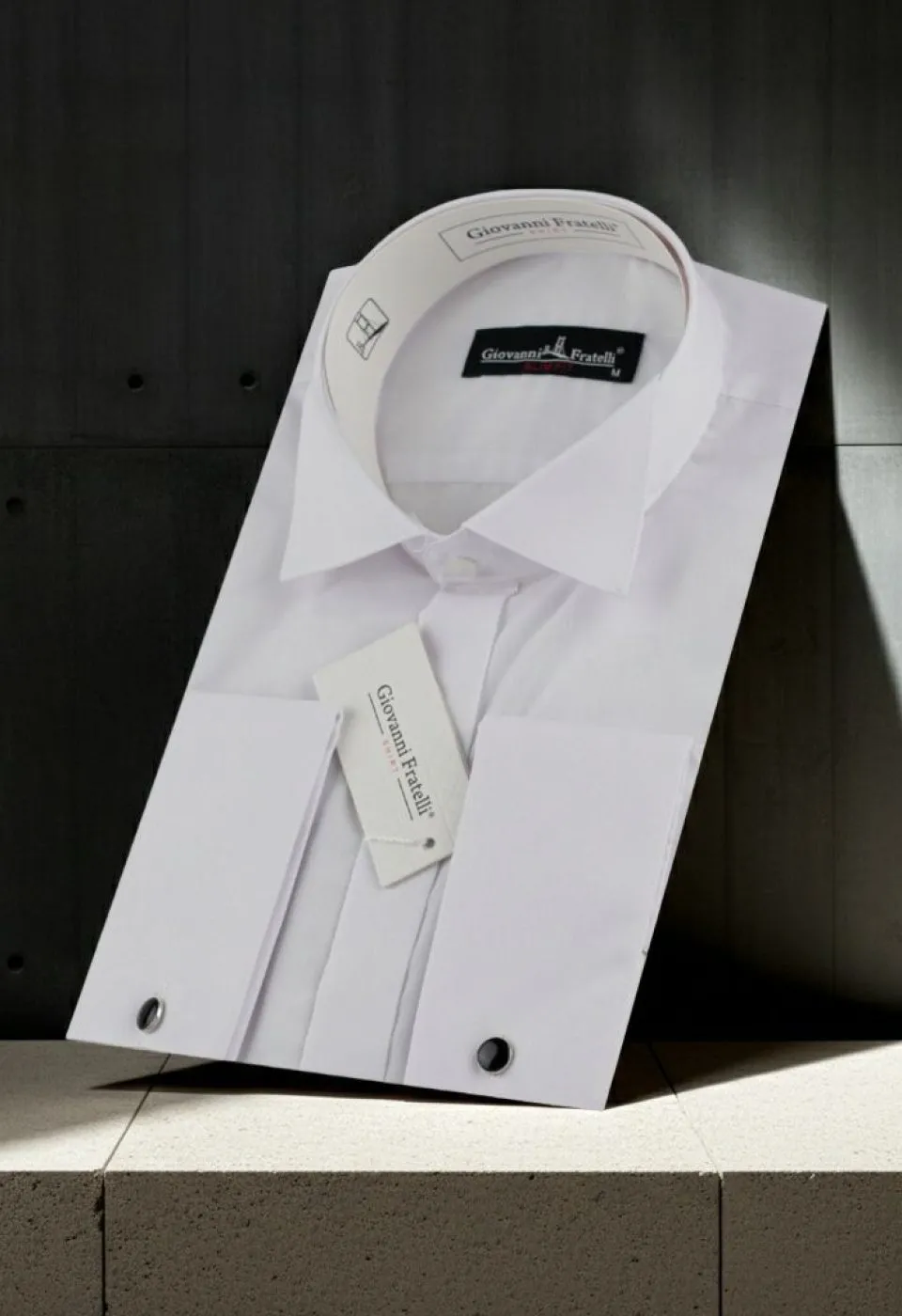 Beyaz Slim Fit Düz Renk Kol Düğmeli Ata Yaka Erkek Gömlek 3GMK380300BYZ