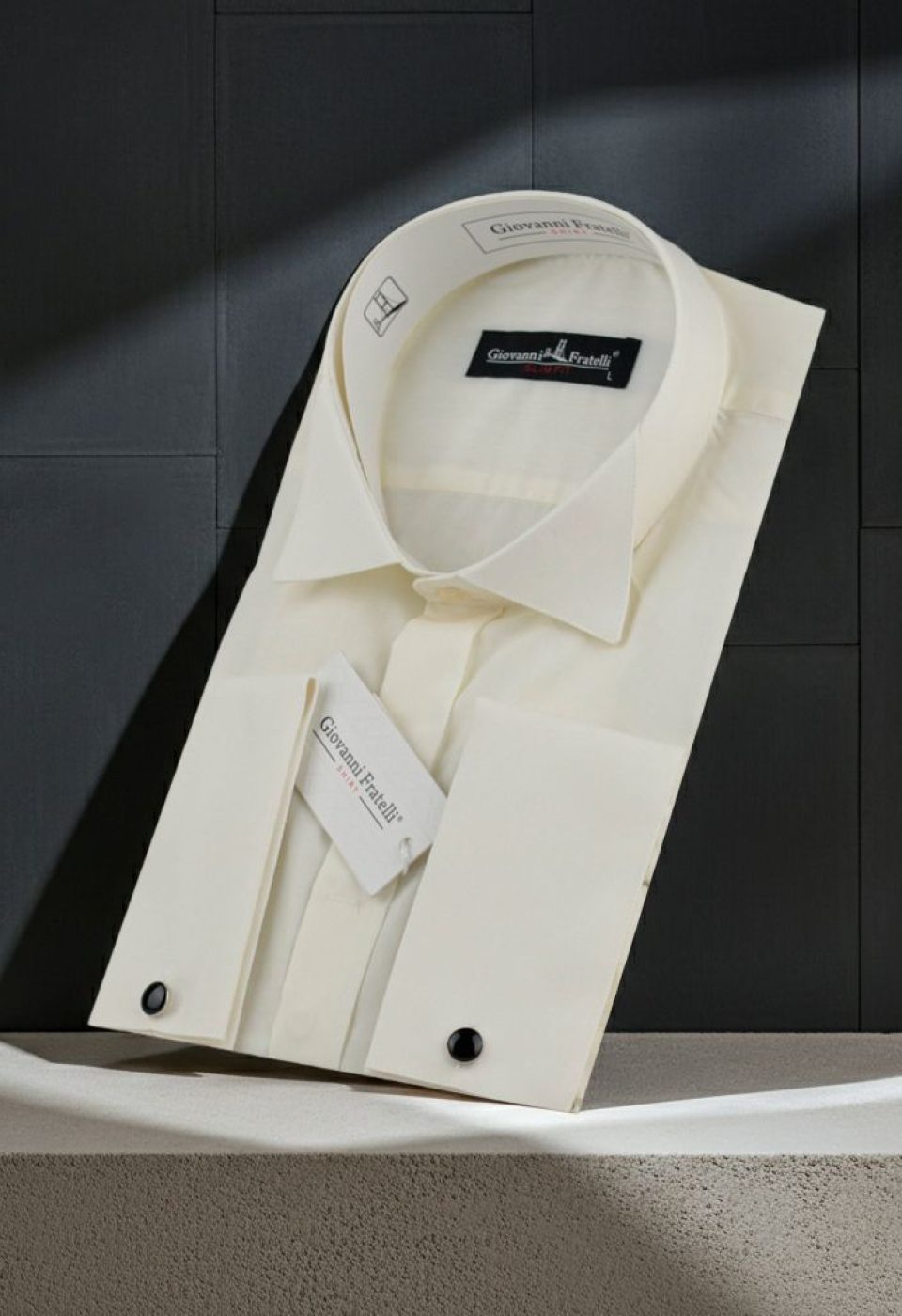 Şampanya Slim Fit Düz Renk Kol Düğmeli Ata Yaka Erkek Gömlek 3GMK380300SAM