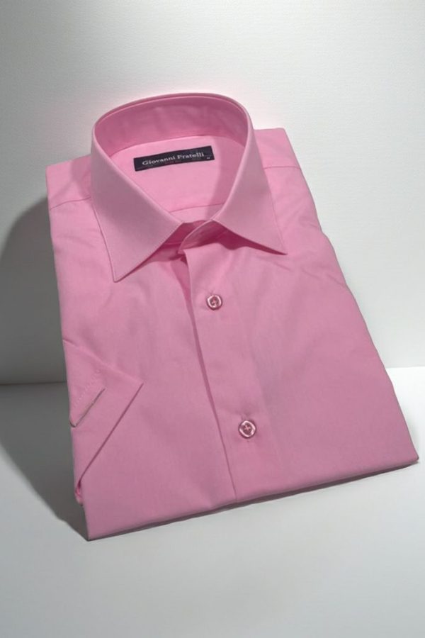 Slim Fit Kısa Kol Düz Renk Erkek Gömlek 3GMK330300018 - Giovanni Fratelli