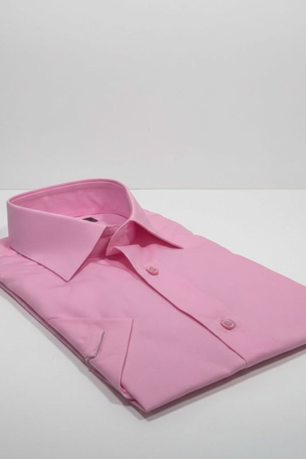 Slim Fit Kısa Kol Düz Renk Erkek Gömlek 3GMK330300018 Slim Fit Kısa Kol Düz Renk Erkek Gömlek 3GMK330300018
