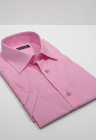 Slim Fit Kısa Kol Düz Renk Erkek Gömlek 3GMK330300018
