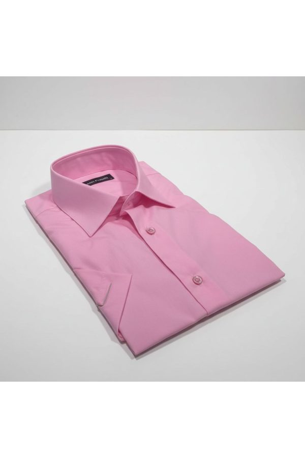 Slim Fit Kısa Kol Düz Renk Erkek Gömlek 3GMK330300018 - Giovanni Fratelli