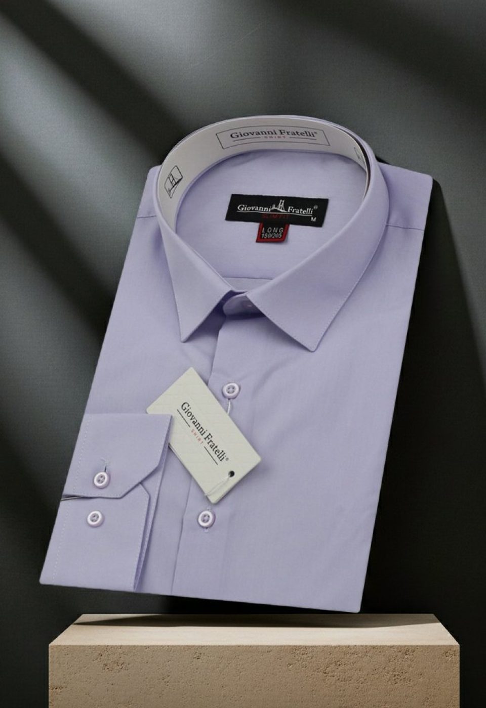 8 Drop Slim Fit Uzun Kol Düz Renk Erkek Gömlek 3GMK310312001