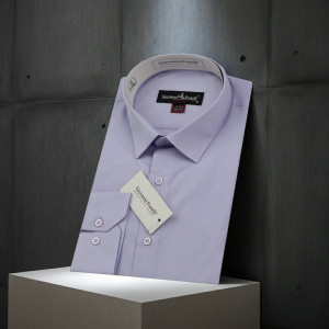 8 Drop Slim Fit Uzun Kol Düz Renk Erkek Gömlek 3GMK310312001