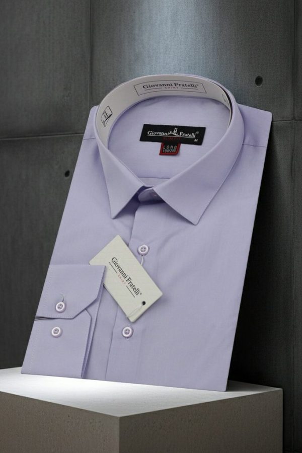 8 Drop Slim Fit Uzun Kol Düz Renk Erkek Gömlek 3GMK310312001