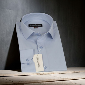 8 Drop Slim Fit Uzun Kol Düz Renk Erkek Gömlek 3GMK310312002
