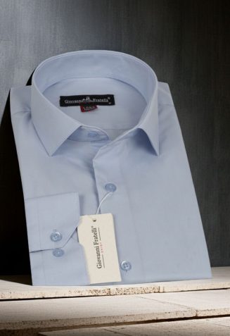 8 Drop Slim Fit Uzun Kol Düz Renk Erkek Gömlek 3GMK310312002
