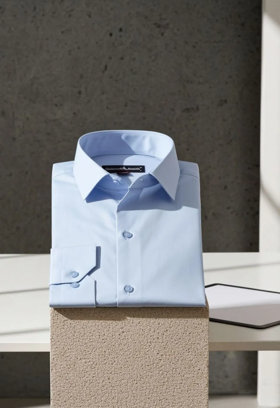 8 Drop Slim Fit Uzun Kol Düz Renk Erkek Gömlek 3GMK310312002