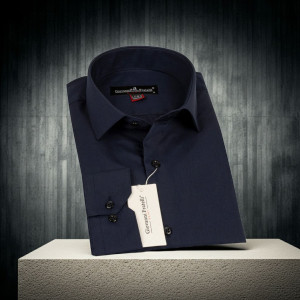 8 Drop Slim Fit Uzun Kol Düz Renk Erkek Gömlek 3GMK310312003