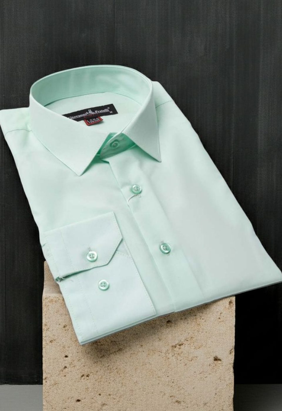 8 Drop Slim Fit Uzun Kol Düz Renk Erkek Gömlek 3GMK310312005
