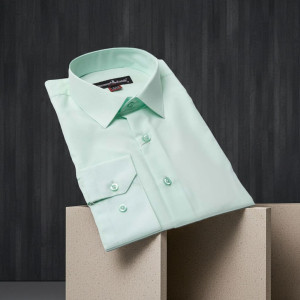 8 Drop Slim Fit Uzun Kol Düz Renk Erkek Gömlek 3GMK310312005