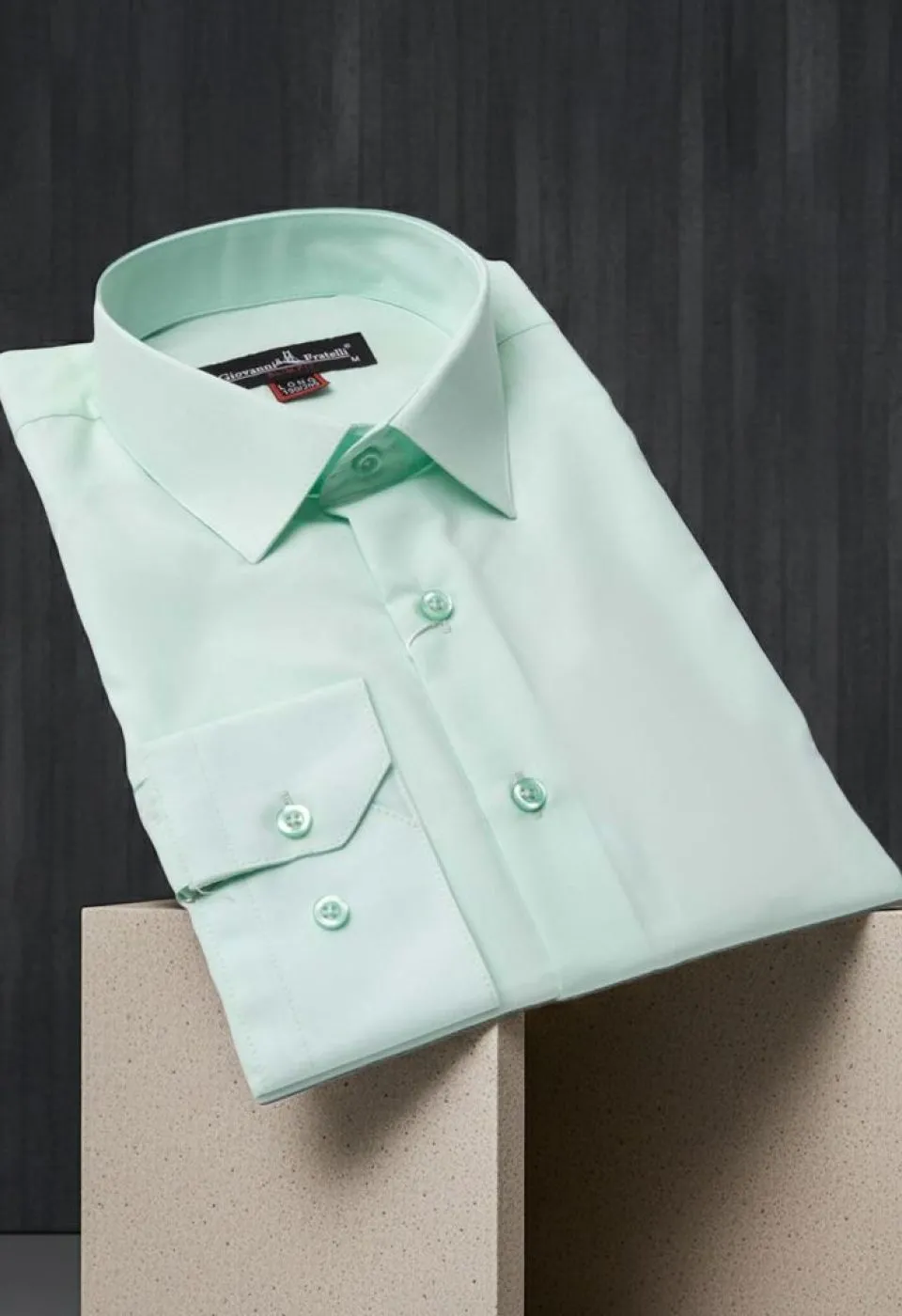 8 Drop Slim Fit Uzun Kol Düz Renk Erkek Gömlek 3GMK310312005