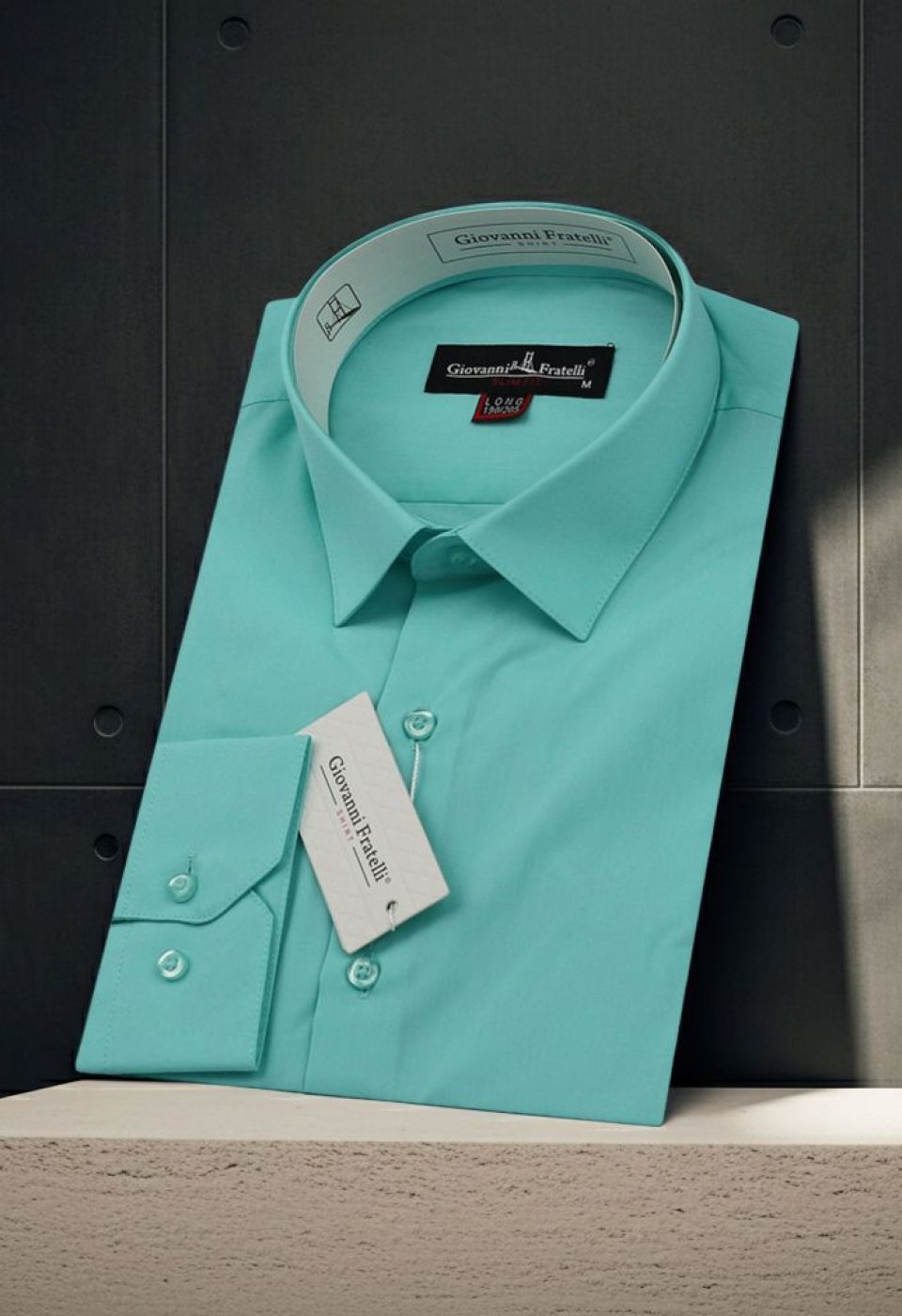 8 Drop Slim Fit Uzun Kol Düz Renk Erkek Gömlek 3GMK310312008