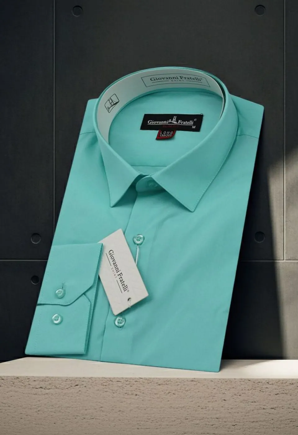 8 Drop Slim Fit Uzun Kol Düz Renk Erkek Gömlek 3GMK310312008