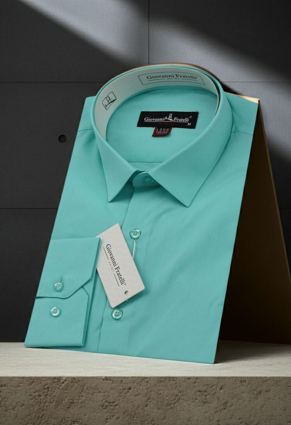 0312 CR 8 DROP 008 8 Drop Slim Fit Uzun Kol Düz Renk Erkek Gömlek 3GMK310312008 - Giovanni Fratelli