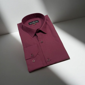 8 Drop Slim Fit Uzun Kol Düz Renk Erkek Gömlek 3GMK310312010