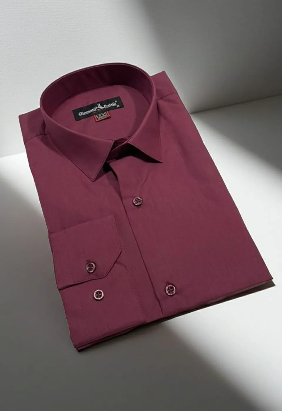 8 Drop Slim Fit Uzun Kol Düz Renk Erkek Gömlek 3GMK310312010