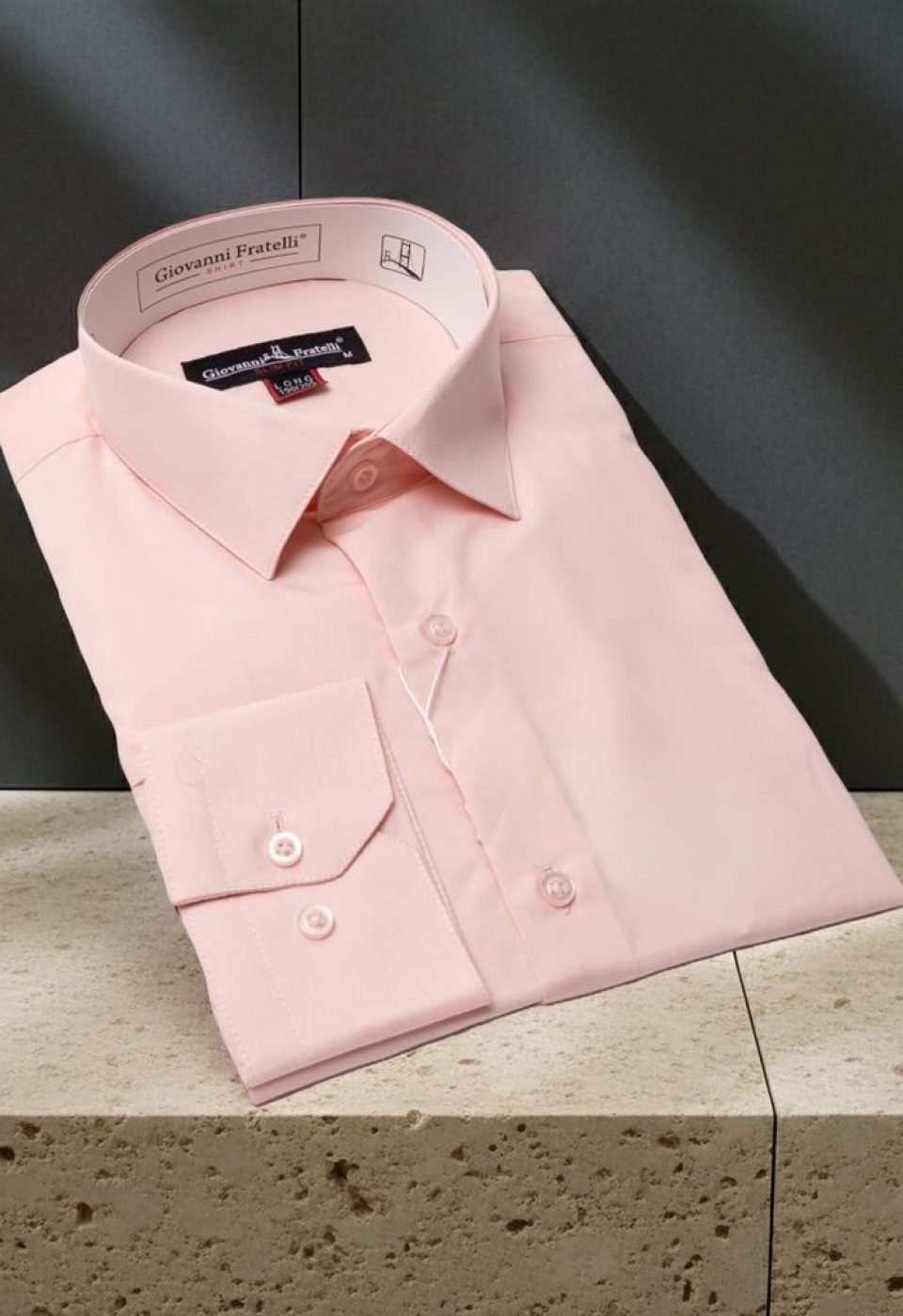 8 Drop Slim Fit Uzun Kol Düz Renk Erkek Gömlek 3GMK310312013
