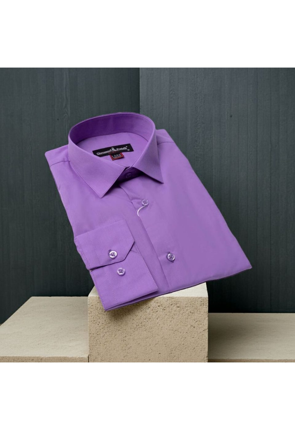 8 Drop Slim Fit Uzun Kol Düz Renk Erkek Gömlek 3GMK310312015 - Giovanni Fratelli