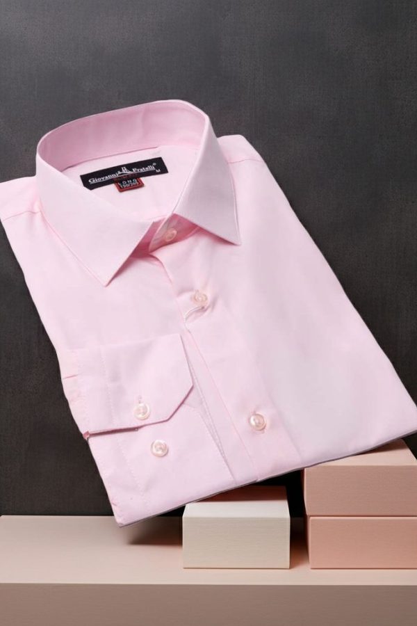 8 Drop Slim Fit Uzun Kol Düz Renk Erkek Gömlek 3GMK310312017