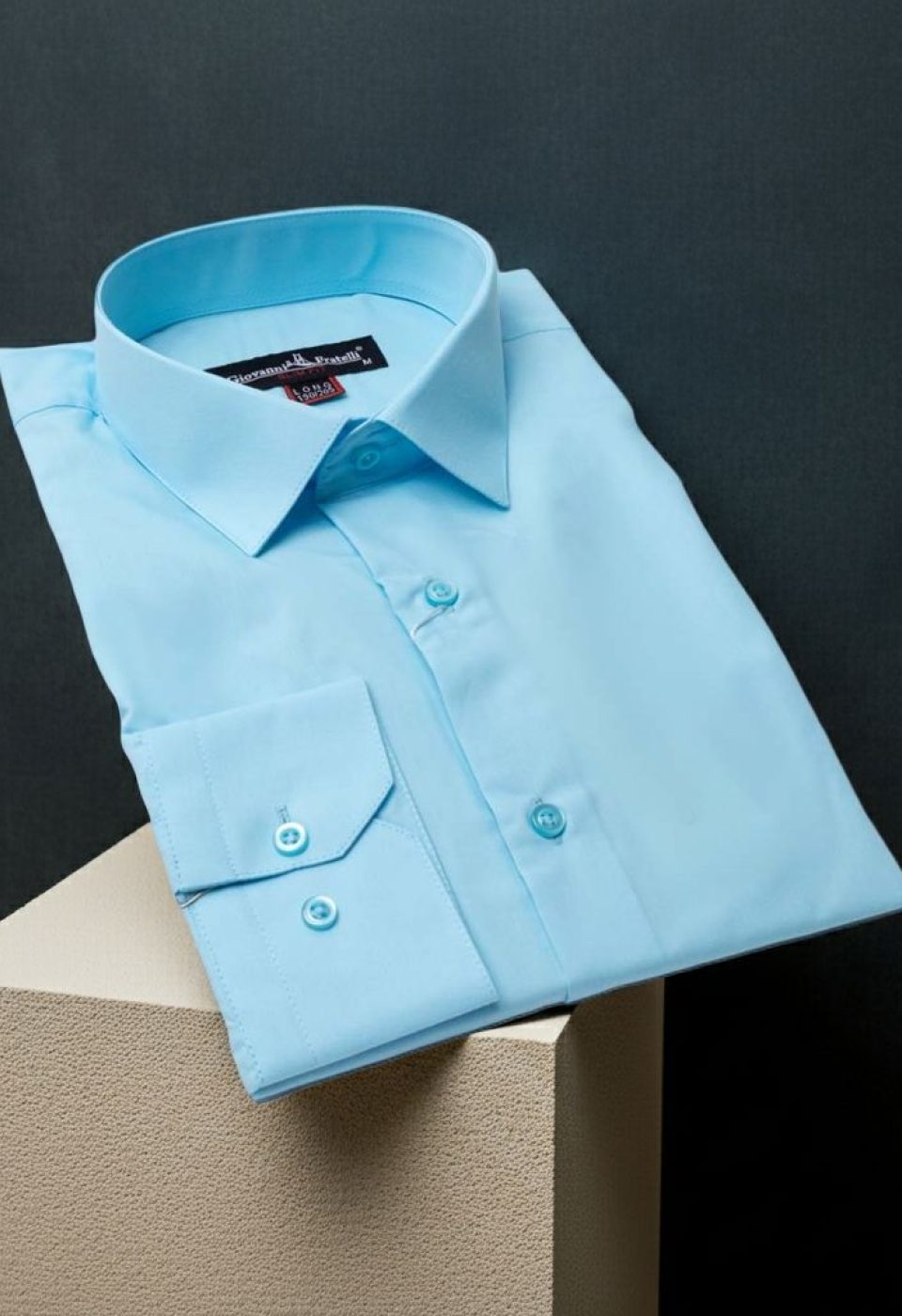 8 Drop Slim Fit Uzun Kol Düz Renk Erkek Gömlek 3GMK310312018 - Giovanni Fratelli