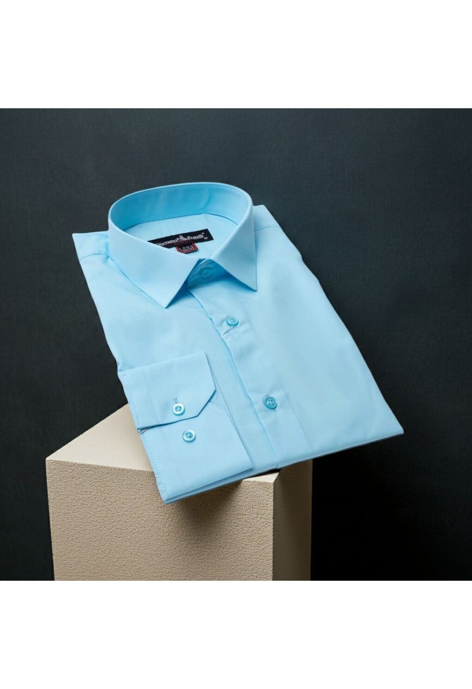 8 Drop Slim Fit Uzun Kol Düz Renk Erkek Gömlek 3GMK310312018 - Giovanni Fratelli
