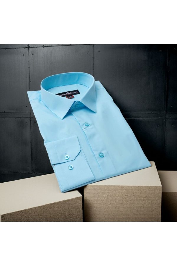 8 Drop Slim Fit Uzun Kol Düz Renk Erkek Gömlek 3GMK310312018 - Giovanni Fratelli