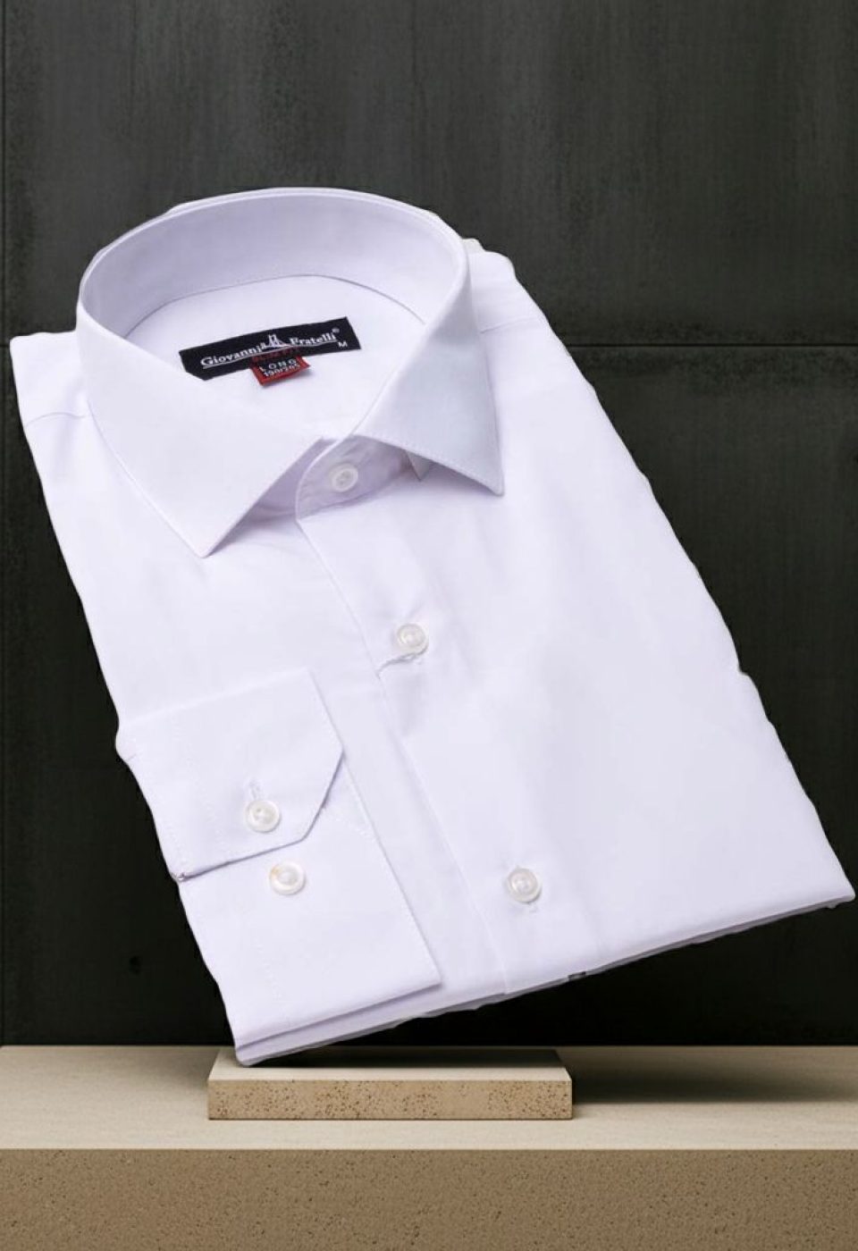 8 Drop Slim Fit Uzun Kol Düz Renk Erkek Gömlek 3GMK310312BYZ - Giovanni Fratelli