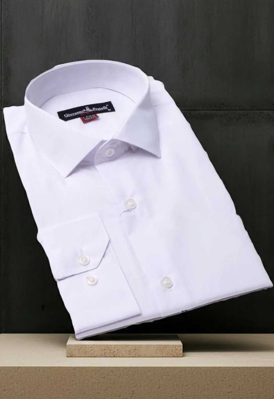 8 Drop Slim Fit Uzun Kol Düz Renk Erkek Gömlek 3GMK310312BYZ - Giovanni Fratelli