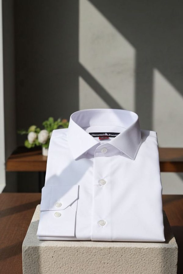 8 Drop Slim Fit Uzun Kol Düz Renk Erkek Gömlek 3GMK310312BYZ - Giovanni Fratelli