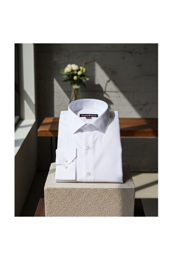8 Drop Slim Fit Uzun Kol Düz Renk Erkek Gömlek 3GMK310312BYZ - Giovanni Fratelli
