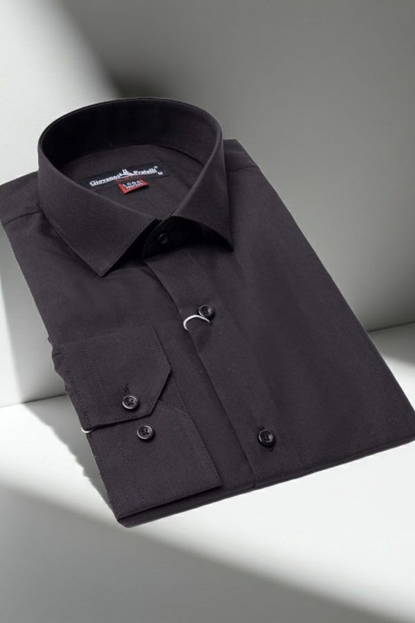 8 Drop Slim Fit Uzun Kol Düz Renk Erkek Gömlek 3GMK310312SYH - Giovanni Fratelli