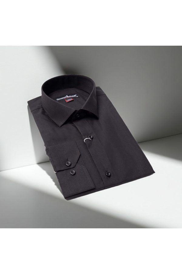 8 Drop Slim Fit Uzun Kol Düz Renk Erkek Gömlek 3GMK310312SYH - Giovanni Fratelli